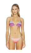 Pq Triangle Bikini Top In Yellow