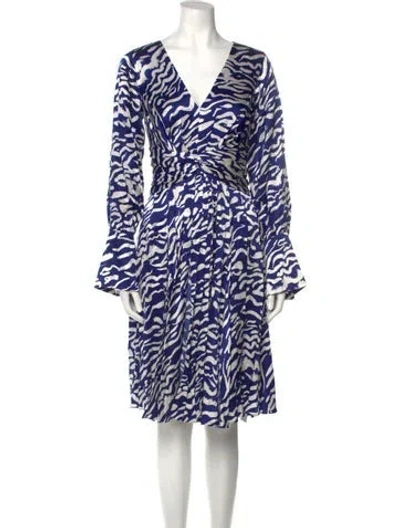 Pre-owned Prabal Gurung Animal Print Knee-length Dress In White