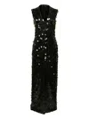 Prabal Gurung Ava Sequin V-neck Gown In Green