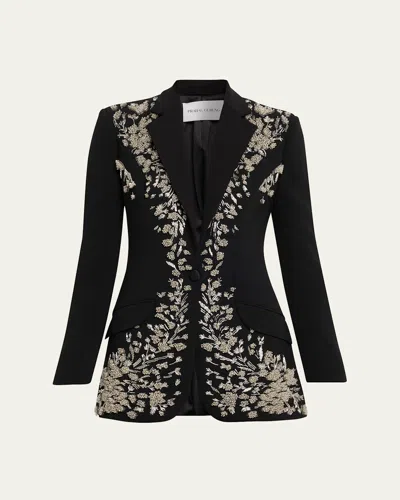 Prabal Gurung Beaded Single-button Blazer