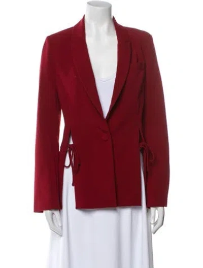 Pre-owned Prabal Gurung Blazer In Burgundy