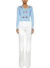 Prabal Gurung Bootleg Jeans In White In White