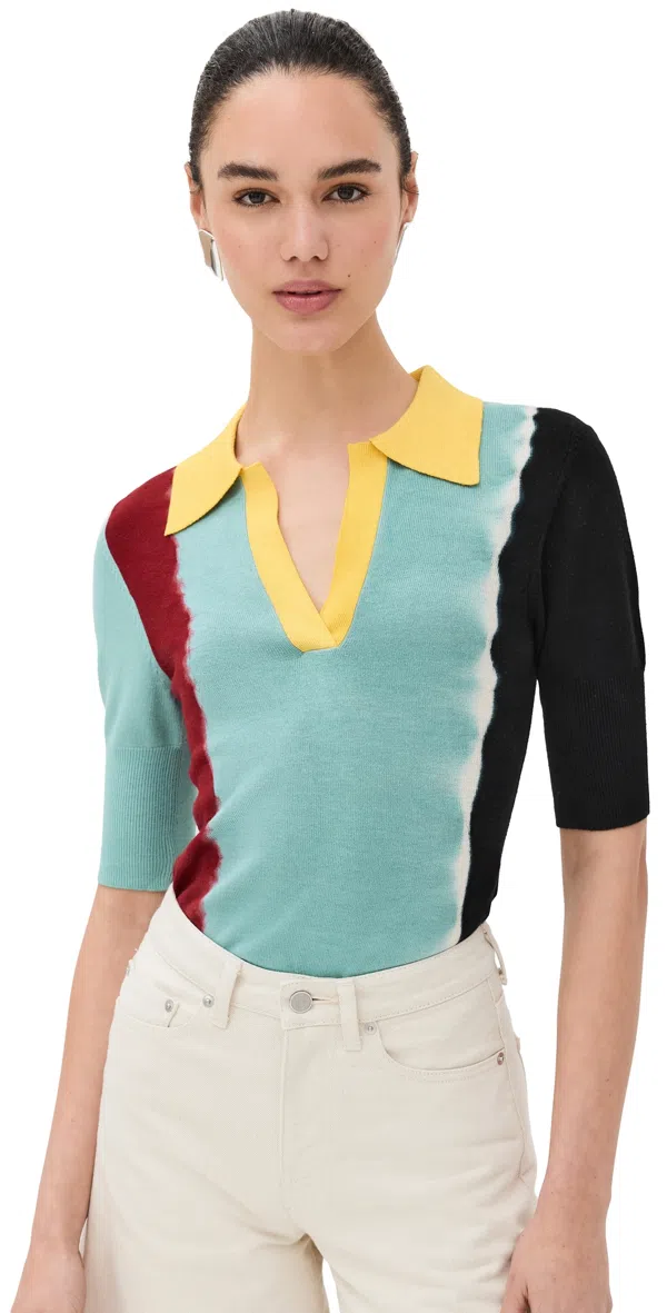 Prabal Gurung slit-sleeve single-breasted blazer - White