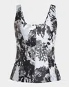 Prabal Gurung Corset Seamed Tank Top