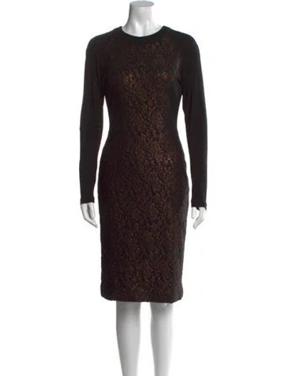 Pre-owned Prabal Gurung Crew Neck Knee-length Dress