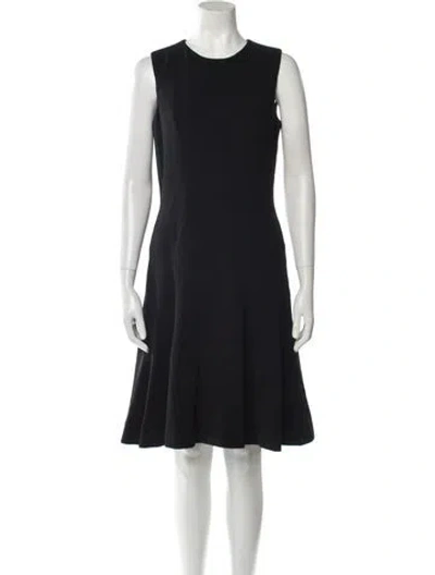 Pre-owned Prabal Gurung Crew Neck Knee-length Dress In Black