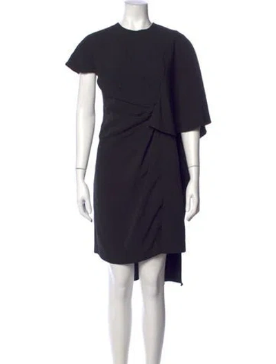 Pre-owned Prabal Gurung Crew Neck Knee-length Dress In Black