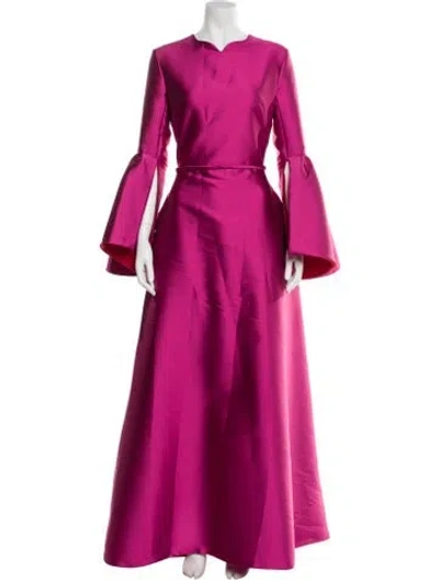 Pre-owned Prabal Gurung Crew Neck Long Dress W/ Tags In Pink