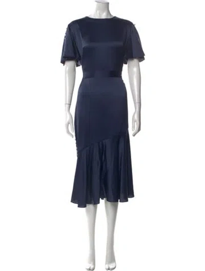 Pre-owned Prabal Gurung Crew Neck Midi Length Dress
