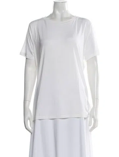 Pre-owned Prabal Gurung Crew Neck Short Sleeve T-shirt In White