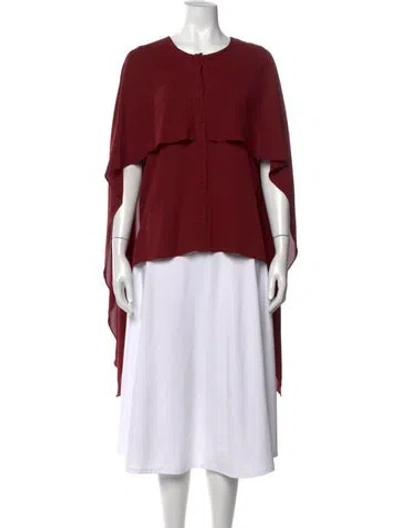 Pre-owned Prabal Gurung Crew Neck Sleeveless Top In Red