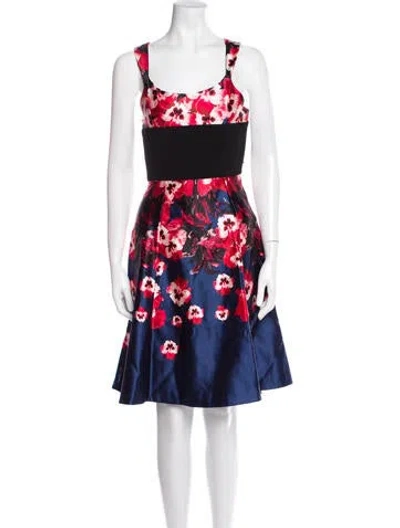 Pre-owned Prabal Gurung Floral Print Knee-length Dress In Multi