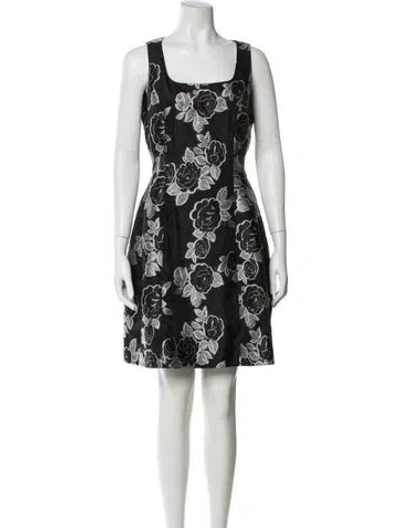 Pre-owned Prabal Gurung Floral Print Mini Dress In Multi