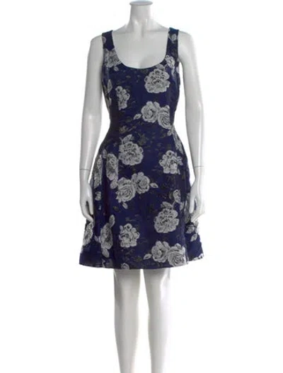 Pre-owned Prabal Gurung Floral Print Mini Dress In Multi