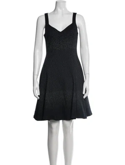 Pre-owned Prabal Gurung Graphic Print Mini Dress In Blue
