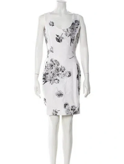 Pre-owned Prabal Gurung Graphic Print Mini Dress In Neutral