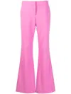 Prabal Gurung High-waisted Flared Trousers In Pink