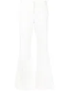 Prabal Gurung High-waisted Flared Trousers In White