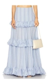 Prabal Gurung Maxi Ruffle Tiered Skirt
