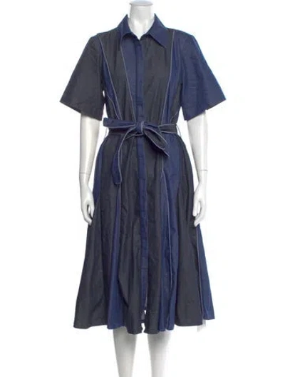 Pre-owned Prabal Gurung Midi Length Dress In Blue