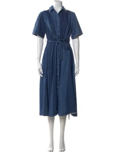 Pre-owned Prabal Gurung Midi Length Dress In Blue