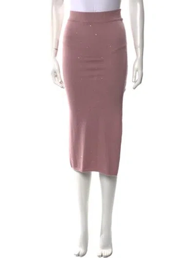 Pre-owned Prabal Gurung Midi Length Skirt In Pink