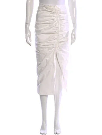 Pre-owned Prabal Gurung Midi Length Skirt In White