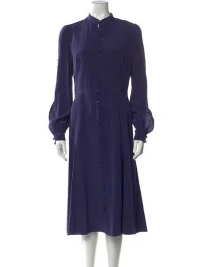 Pre-owned Prabal Gurung Mock Neck Knee-length Dress In Multi