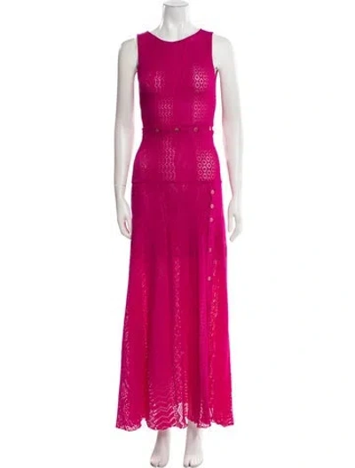 Pre-owned Prabal Gurung Nylon Long Dress W/ Tags In Pink