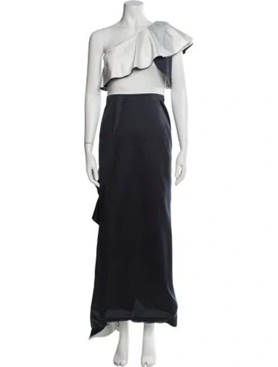 Pre-owned Prabal Gurung One-shoulder Long Dress In White