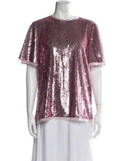 Pre-owned Prabal Gurung Patterned Crew Neck Top