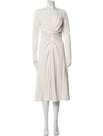 Pre-owned Prabal Gurung Patterned Midi Length Dress In Neutrals