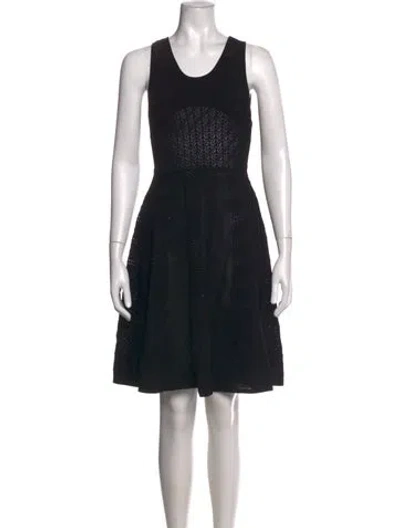 Pre-owned Prabal Gurung Patterned Mini Dress In Black