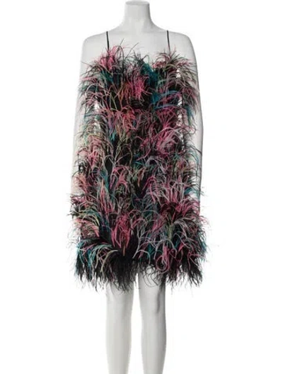 Pre-owned Prabal Gurung Patterned Mini Dress In Multi