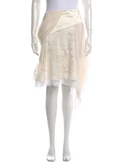 Pre-owned Prabal Gurung Patterned Mini Skirt In Neutral