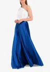 Prabal Gurung Pleated Palazzo Pants In Blue