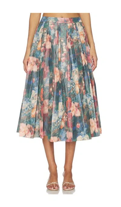 Prabal Gurung Pleated Skirt In Multi