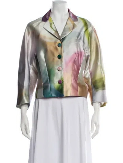 Pre-owned Prabal Gurung Printed Jacket W/ Tags In Multicolor