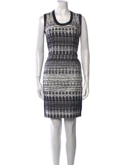 Pre-owned Prabal Gurung Printed Knee-length Dress In Black