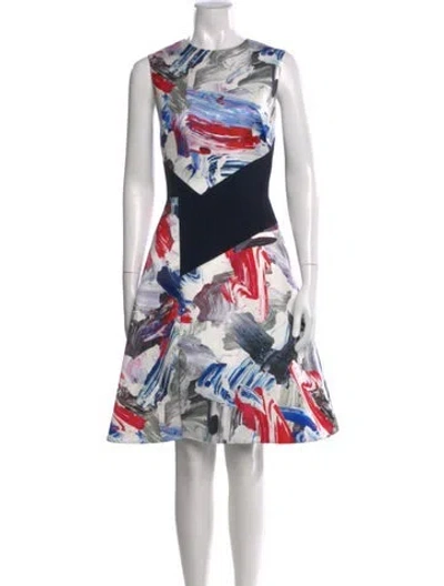 Pre-owned Prabal Gurung Printed Knee-length Dress In Multi