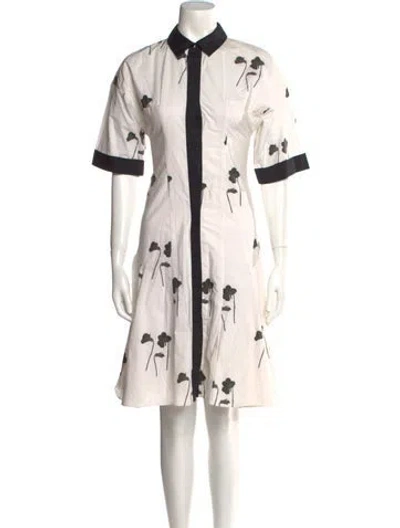 Pre-owned Prabal Gurung Printed Knee-length Dress In Neutral