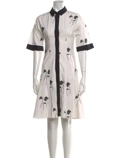 Pre-owned Prabal Gurung Printed Knee-length Dress In Neutral