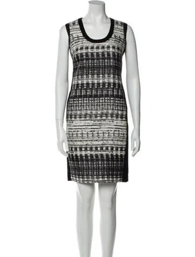 Pre-owned Prabal Gurung Printed Mini Dress In Black