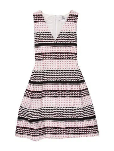 Pre-owned Prabal Gurung Printed Mini Dress In Black