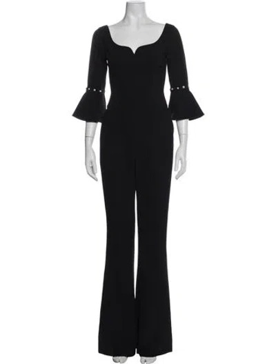 Pre-owned Prabal Gurung Scoop Neck Jumpsuit In Black