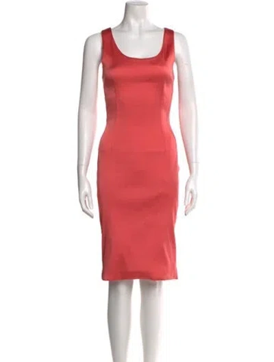 Pre-owned Prabal Gurung Scoop Neck Knee-length Dress In Pink