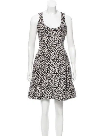 Pre-owned Prabal Gurung Scoop Neck Mini Dress In Black