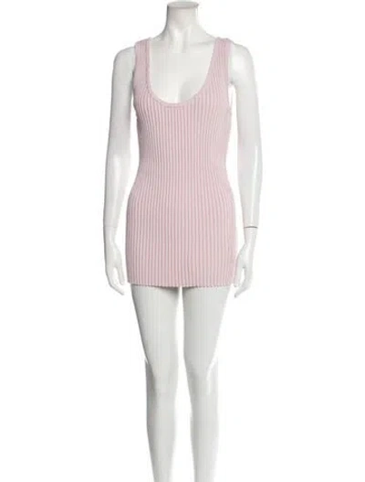 Pre-owned Prabal Gurung Scoop Neck Mini Dress W/ Tags In Pink