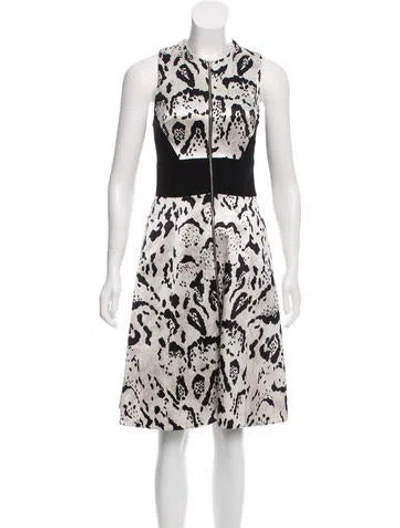 Pre-owned Prabal Gurung Sheath Midi Dress In Black
