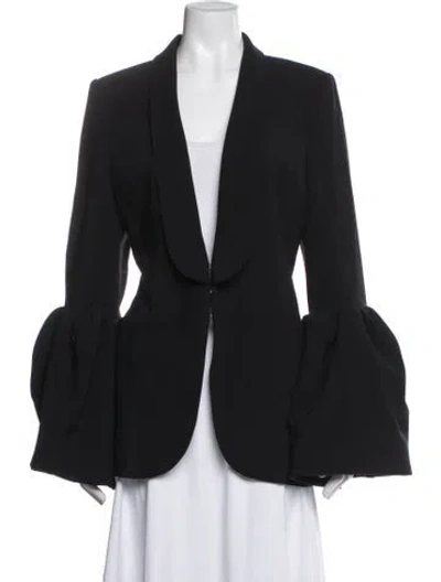 Pre-owned Prabal Gurung Silk Blazer In Black